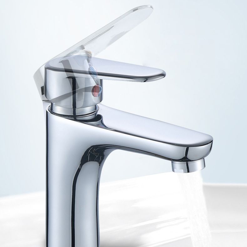 Modern Sink Faucet Solid Color Brass Basin Lavatory Faucet for Bathroom Clearhalo 'Bathroom Remodel & Bathroom Fixtures' 'Bathroom Sink Faucets' 'Bathroom Sinks & Faucet Components' 'bathroom_sink_faucets' 'Home Improvement' 'home_improvement' 'home_improvement_bathroom_sink_faucets' 1200x1200_9a0a4c41-c771-4aea-b0a1-367a8d7c8244