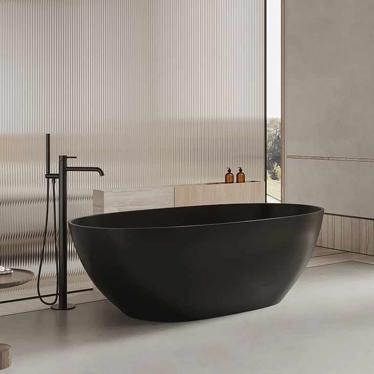 Soaking Antique Finish Bathtub Stand Alone Modern Oval Bath Tub Clearhalo 'Bathroom Remodel & Bathroom Fixtures' 'Bathtubs' 'Home Improvement' 'home_improvement' 'home_improvement_bathtubs' 'Showers & Bathtubs' 1200x1200_9a1ac34d-0ef5-4adc-8040-4bff2bdb5fc9