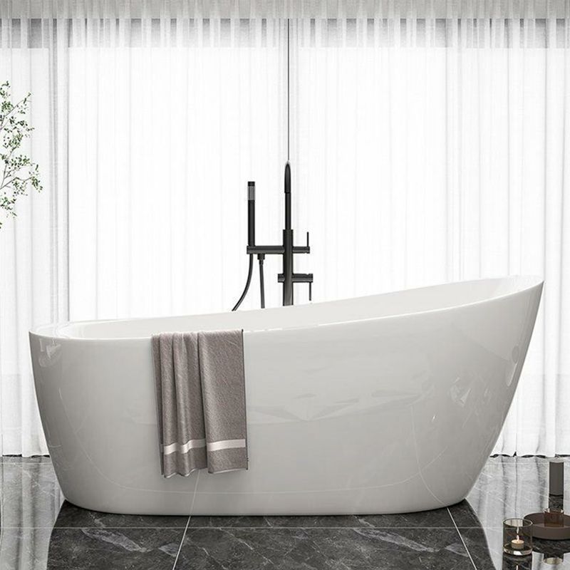 Freestanding Soaking Bathtub Antique Finish Oval Modern Bath Tub Clearhalo 'Bathroom Remodel & Bathroom Fixtures' 'Bathtubs' 'Home Improvement' 'home_improvement' 'home_improvement_bathtubs' 'Showers & Bathtubs' 1200x1200_9a2c506e-7949-495f-b7ff-925bcca5ffc3