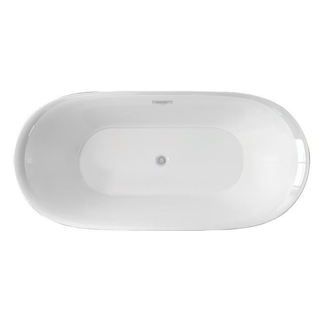 Back to Wall Modern Bathtub Freestanding Acrylic Soaking Bath Clearhalo 'Bathroom Remodel & Bathroom Fixtures' 'Bathtubs' 'Home Improvement' 'home_improvement' 'home_improvement_bathtubs' 'Showers & Bathtubs' 1200x1200_9a3e020a-7df1-47d5-92df-64da2fa79988