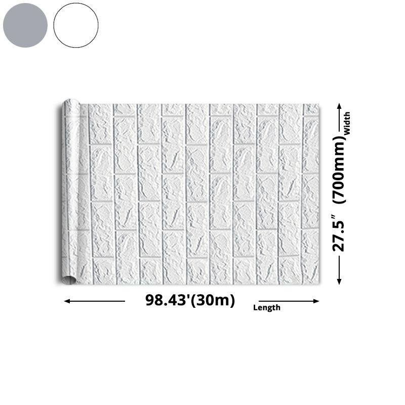 Modern Wall Ceiling 3D Embossed Peel and Stick Waterproof Wall Paneling in White Clearhalo 'Flooring 'Home Improvement' 'home_improvement' 'home_improvement_wall_paneling' 'Wall Paneling' 'wall_paneling' 'Walls & Ceilings' Walls and Ceiling' 1200x1200_9a6f465d-5f2a-46a7-9fe1-5804af9c6e40