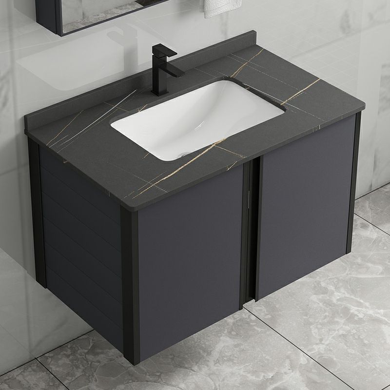 Wall Mount Modern Single-Sink Open Console with Sink Set with Soft Close Door Clearhalo 'Bathroom Remodel & Bathroom Fixtures' 'Bathroom Vanities' 'bathroom_vanities' 'Home Improvement' 'home_improvement' 'home_improvement_bathroom_vanities' 1200x1200_9aaf11d5-6787-4a0e-a938-7c4bab006657