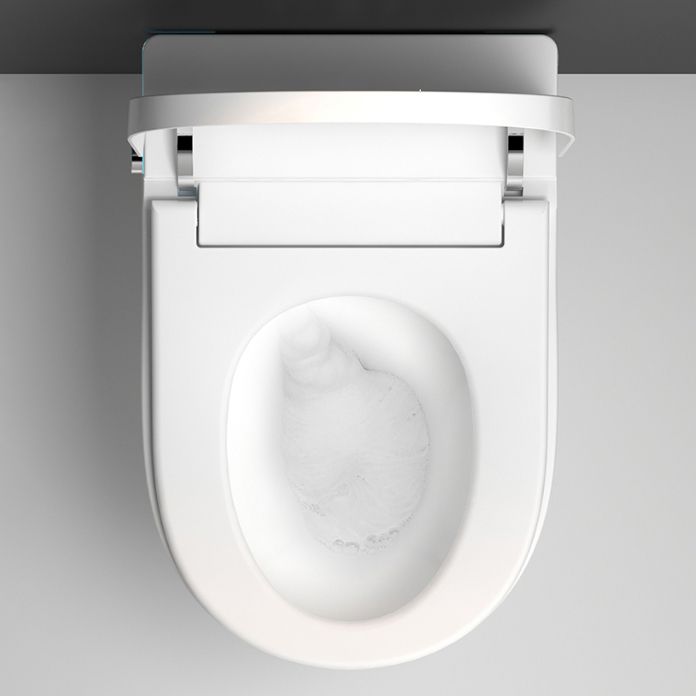 Ceramic Remote Control Included Contemporary Elongated Wall Mounted Bidet Clearhalo 'Bathroom Remodel & Bathroom Fixtures' 'Bidets' 'Home Improvement' 'home_improvement' 'home_improvement_bidets' 'Toilets & Bidets' 1200x1200_9ac436ff-e2b9-4131-8217-6fbcc069592e