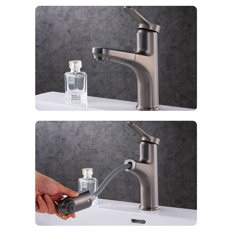 Contemporary Vessel Faucet Copper Pure Color Single Handle Retractable Vessel Faucet Clearhalo 'Bathroom Remodel & Bathroom Fixtures' 'Bathroom Sink Faucets' 'Bathroom Sinks & Faucet Components' 'bathroom_sink_faucets' 'Home Improvement' 'home_improvement' 'home_improvement_bathroom_sink_faucets' 1200x1200_9acf2387-2f7f-4de5-bce4-6226a6152230