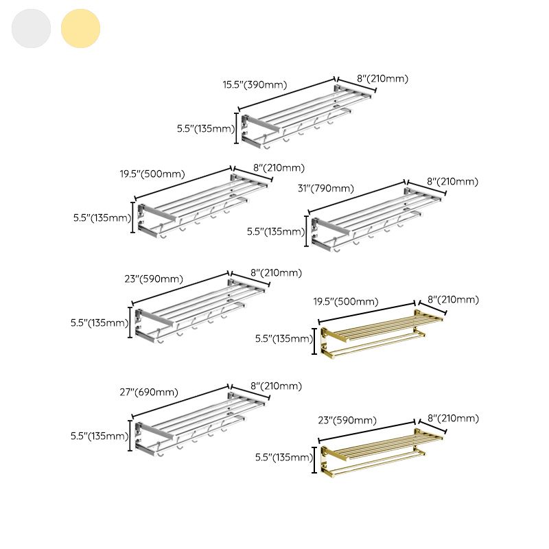 Traditional Brass Bathroom Accessory Set Polished Metal Bathroom Hardware Clearhalo 'Bathroom Hardware Sets' 'Bathroom Hardware' 'Bathroom Remodel & Bathroom Fixtures' 'bathroom_hardware_sets' 'Home Improvement' 'home_improvement' 'home_improvement_bathroom_hardware_sets' 1200x1200_9ad1fa03-b702-4d6e-950f-e051005be91d