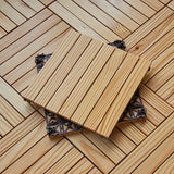 7-Slat Square Wood Patio Tiles Interlocking Installation Outdoor Patio Tiles Clearhalo 'Home Improvement' 'home_improvement' 'home_improvement_outdoor_deck_tiles_planks' 'Outdoor Deck Tiles & Planks' 'Outdoor Flooring & Tile' 'Outdoor Remodel' 'outdoor_deck_tiles_planks' 1200x1200_9ad359c8-bbfa-472f-aed9-379e31478138