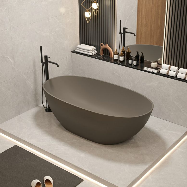 Stone Soaking Bathtub Modern Antique Finish Freestanding Bath Tub Clearhalo 'Bathroom Remodel & Bathroom Fixtures' 'Bathtubs' 'Home Improvement' 'home_improvement' 'home_improvement_bathtubs' 'Showers & Bathtubs' 1200x1200_9ae40d17-ccdf-4f93-aabc-affaadc72c78