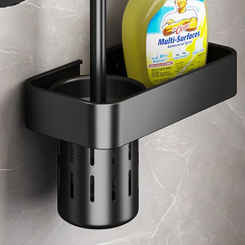 Matte Black 2-Piece Modern Bathroom Accessory as Individual Or as a Set with Bath Shelf Clearhalo 'Bathroom Hardware Sets' 'Bathroom Hardware' 'Bathroom Remodel & Bathroom Fixtures' 'bathroom_hardware_sets' 'Home Improvement' 'home_improvement' 'home_improvement_bathroom_hardware_sets' 1200x1200_9aec7e42-c7f0-446e-bd9e-f7f1e01a4f66