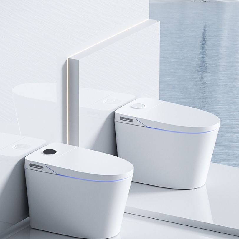 White Smart Toilet Elongated Floor Mount Bidet with Temperature Control Clearhalo 'Bathroom Remodel & Bathroom Fixtures' 'Bidets' 'Home Improvement' 'home_improvement' 'home_improvement_bidets' 'Toilets & Bidets' 1200x1200_9af5cbee-5be5-4f8c-92d9-2a33e8196fd6