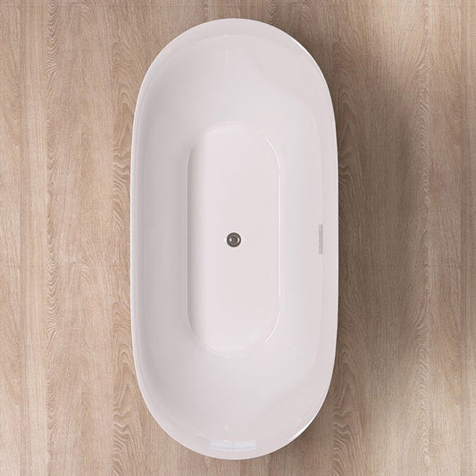 Antique Finish Stand Alone Bath Modern Oval Soaking Bath Tub Clearhalo 'Bathroom Remodel & Bathroom Fixtures' 'Bathtubs' 'Home Improvement' 'home_improvement' 'home_improvement_bathtubs' 'Showers & Bathtubs' 1200x1200_9b6a33c5-3605-40f8-8060-30eac1b27170