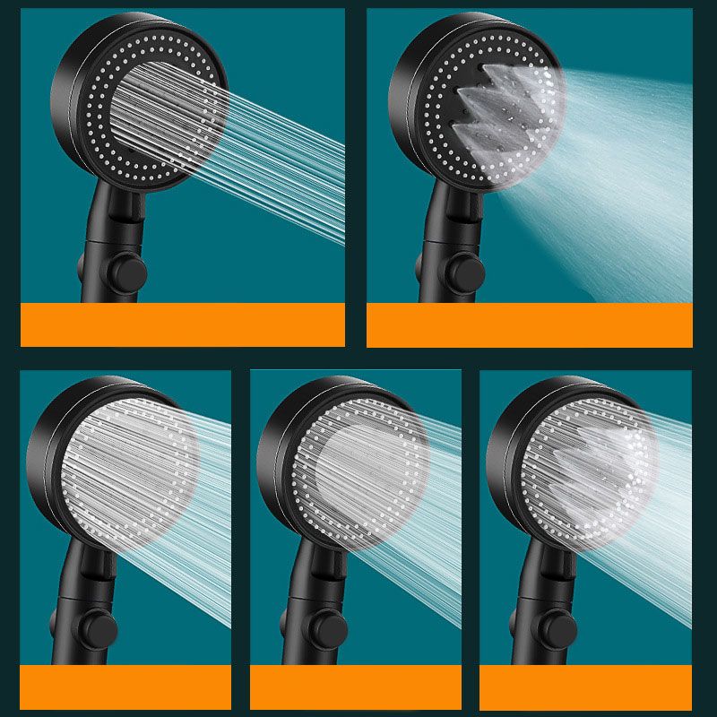 Contemporary Shower Head Combo Handheld Shower Head Plastic Wall-Mount Round Shower Head Clearhalo 'Bathroom Remodel & Bathroom Fixtures' 'Home Improvement' 'home_improvement' 'home_improvement_shower_heads' 'Shower Heads' 'shower_heads' 'Showers & Bathtubs Plumbing' 'Showers & Bathtubs' 1200x1200_9b6d9948-5db8-4397-9974-7431d4ebff09