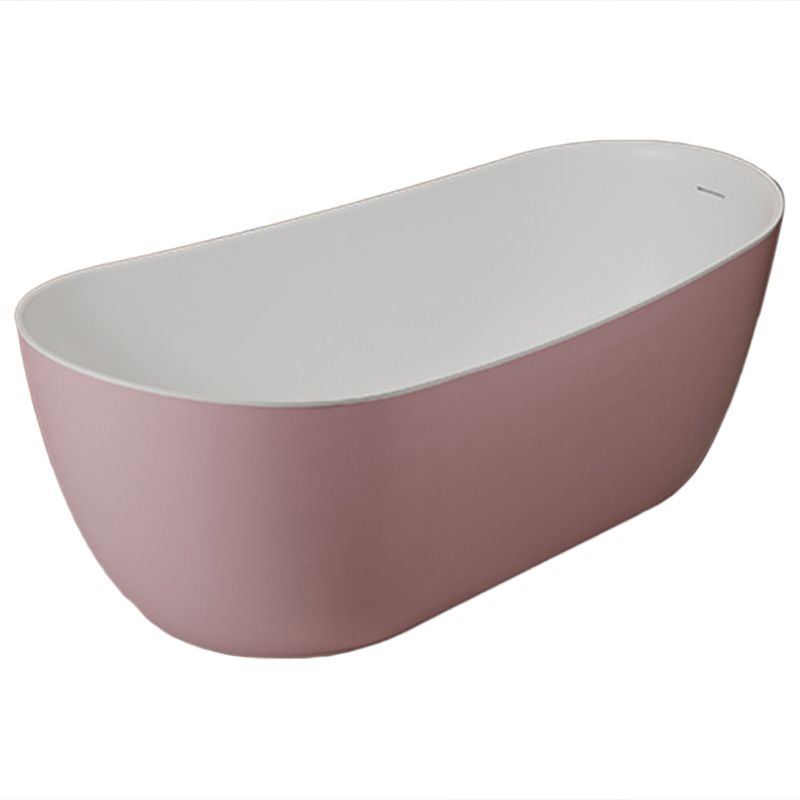 Modern Antique Finish Soaking Bathtub Stand Alone Oval Bath Tub Clearhalo 'Bathroom Remodel & Bathroom Fixtures' 'Bathtubs' 'Home Improvement' 'home_improvement' 'home_improvement_bathtubs' 'Showers & Bathtubs' 1200x1200_9b809d6e-31d2-40be-804a-f548a9565070