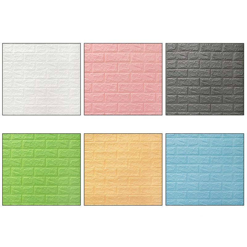 3D Embossed Wall Panel Colorful Waterproof Foam Indoor Wall Tile Clearhalo 'Flooring 'Home Improvement' 'home_improvement' 'home_improvement_wall_paneling' 'Wall Paneling' 'wall_paneling' 'Walls & Ceilings' Walls and Ceiling' 1200x1200_9b93bcc4-2c6c-4f9b-8621-d5103650153d