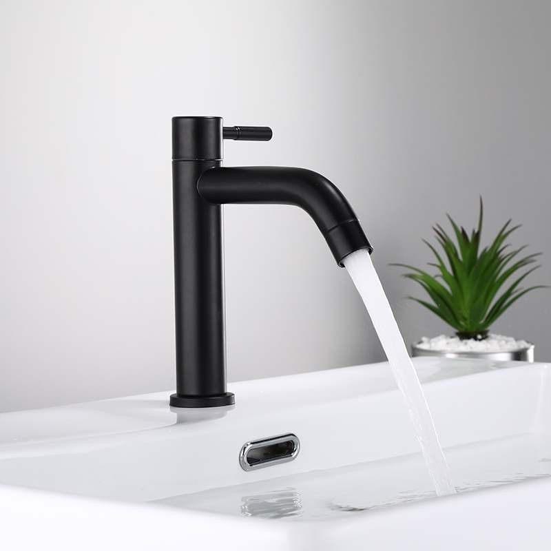 Industrial Vessel Faucet Stainless Steel Lever Handle Bathroom Faucet Clearhalo 'Bathroom Remodel & Bathroom Fixtures' 'Bathroom Sink Faucets' 'Bathroom Sinks & Faucet Components' 'bathroom_sink_faucets' 'Home Improvement' 'home_improvement' 'home_improvement_bathroom_sink_faucets' 1200x1200_9bc15b34-2038-448a-87cf-2bea3b3c21fd