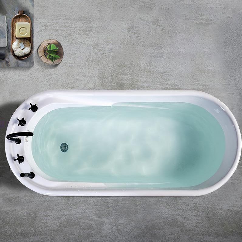 Modern Freestanding Bathtub Acrylic White Bathtub , 28.35-inch Wide (Board not Included) Clearhalo 'Bathroom Remodel & Bathroom Fixtures' 'Bathtubs' 'Home Improvement' 'home_improvement' 'home_improvement_bathtubs' 'Showers & Bathtubs' 1200x1200_9be158d6-fba5-4ca8-b4ca-eaf78a507643