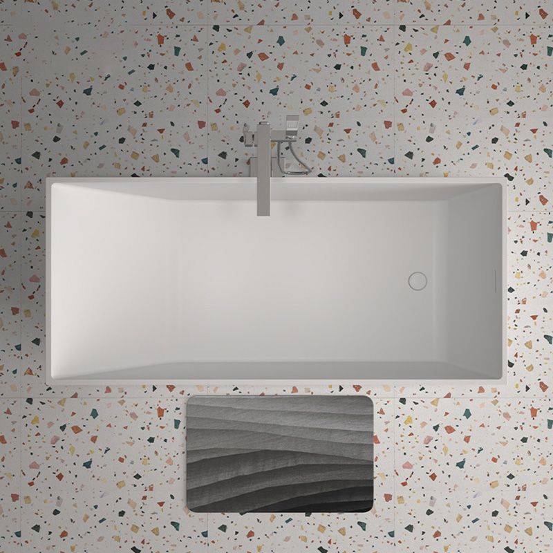 Stand Alone Rectangular Bath Modern Acrylic Soaking Back to Wall Bathtub Clearhalo 'Bathroom Remodel & Bathroom Fixtures' 'Bathtubs' 'Home Improvement' 'home_improvement' 'home_improvement_bathtubs' 'Showers & Bathtubs' 1200x1200_9c097598-468e-49f8-bf34-562e266d1dbe