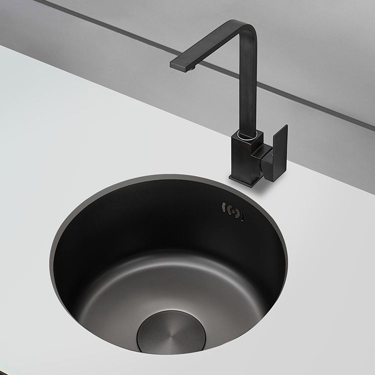 Kitchen Sink Round Single Bowl Fade Resistant Undermount Stainless Steel Kitchen Sink Clearhalo 'Home Improvement' 'home_improvement' 'home_improvement_kitchen_sinks' 'Kitchen Remodel & Kitchen Fixtures' 'Kitchen Sinks & Faucet Components' 'Kitchen Sinks' 'kitchen_sinks' 1200x1200_9c3fe82f-41d4-4a1b-8335-97f29cf0dfdf