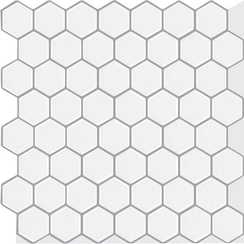 Hexagonal Peel & Stick Tile Stain Resistant Plastic Peel & Stick Tile for Shower Clearhalo 'Flooring 'Home Improvement' 'home_improvement' 'home_improvement_peel_stick_blacksplash' 'Peel & Stick Backsplash Tile' 'peel_stick_blacksplash' 'Walls & Ceilings' Walls and Ceiling' 1200x1200_9c429a52-3f6a-4b38-9653-3410d7278e35