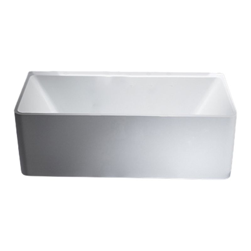 Modern Acrylic Rectangular Bath Tub White Tub with Internal Drain Clearhalo 'Bathroom Remodel & Bathroom Fixtures' 'Bathtubs' 'Home Improvement' 'home_improvement' 'home_improvement_bathtubs' 'Showers & Bathtubs' 1200x1200_9c744ddf-f11c-4344-abaa-2a7fb88ee614