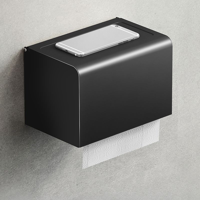 Contemporary Black Finish Bathroom Accessory Set with Bath Shelf/Towel Bar Clearhalo 'Bathroom Hardware Sets' 'Bathroom Hardware' 'Bathroom Remodel & Bathroom Fixtures' 'bathroom_hardware_sets' 'Home Improvement' 'home_improvement' 'home_improvement_bathroom_hardware_sets' 1200x1200_9c7797f8-a902-410d-8bbb-2f662f3c49c3