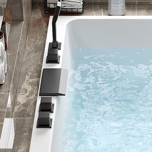 Modern Rectangular Drop in Bathtub Acrylic Soaking White Bath Clearhalo 'Bathroom Remodel & Bathroom Fixtures' 'Bathtubs' 'Home Improvement' 'home_improvement' 'home_improvement_bathtubs' 'Showers & Bathtubs' 1200x1200_9c7f66ac-fae0-4a81-aae9-288fb8cc8a8d