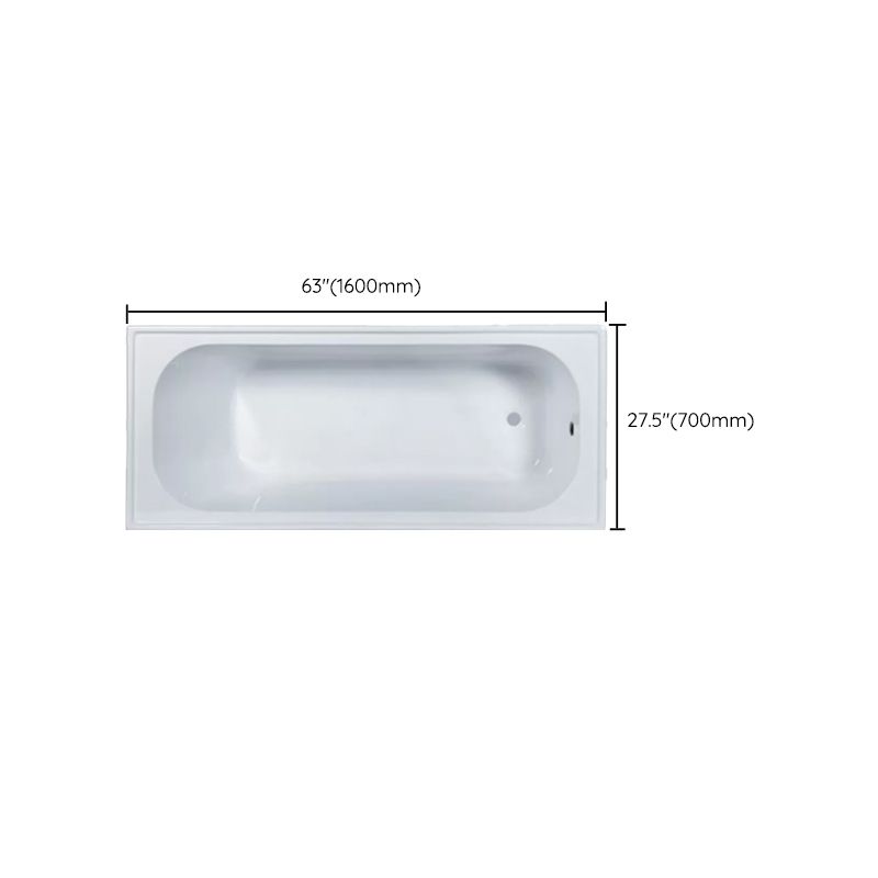 Modern Drop-in Acrylic Bathtub Internal Drain White Soaking Tub Clearhalo 'Bathroom Remodel & Bathroom Fixtures' 'Bathtubs' 'Home Improvement' 'home_improvement' 'home_improvement_bathtubs' 'Showers & Bathtubs' 1200x1200_9cb83417-16c7-48e7-a5fc-8bb660f8e884