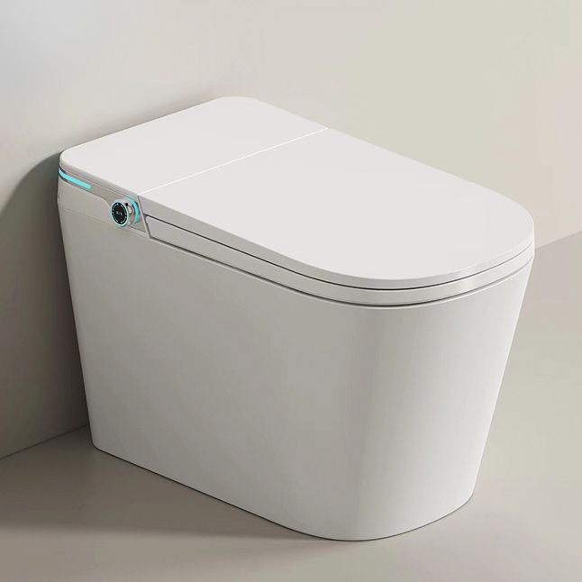 White Smart Toilet Elongated Floor Standing Bidet Remote Control Included Clearhalo 'Bathroom Remodel & Bathroom Fixtures' 'Bidets' 'Home Improvement' 'home_improvement' 'home_improvement_bidets' 'Toilets & Bidets' 1200x1200_9ce7c922-17bf-47b8-8048-03b8935eb226
