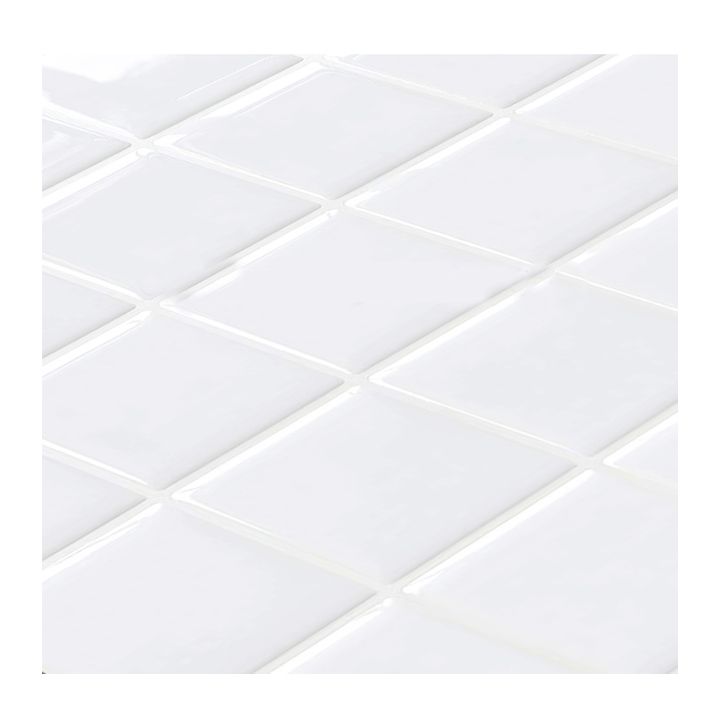 White Mosaic Peel & Stick Tile Water-resistant Kitchen Backsplash Wallpaper Clearhalo 'Flooring 'Home Improvement' 'home_improvement' 'home_improvement_peel_stick_blacksplash' 'Peel & Stick Backsplash Tile' 'peel_stick_blacksplash' 'Walls & Ceilings' Walls and Ceiling' 1200x1200_9cead09e-3257-478c-97b5-6fe43230bba5