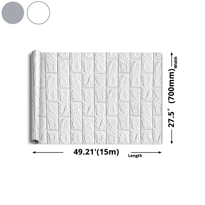 Modern Wall Ceiling 3D Embossed Peel and Stick Waterproof Wall Paneling in White Clearhalo 'Flooring 'Home Improvement' 'home_improvement' 'home_improvement_wall_paneling' 'Wall Paneling' 'wall_paneling' 'Walls & Ceilings' Walls and Ceiling' 1200x1200_9ced0504-0d92-469d-bb33-c21c9c2fefc0