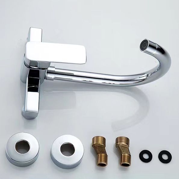 Centerset Bathroom Sink Faucet Single-handle Swivel Spout Centerset Faucet Clearhalo 'Bathroom Remodel & Bathroom Fixtures' 'Bathroom Sink Faucets' 'Bathroom Sinks & Faucet Components' 'bathroom_sink_faucets' 'Home Improvement' 'home_improvement' 'home_improvement_bathroom_sink_faucets' 1200x1200_9cfd085d-05b7-42da-8da3-fadf130c8068