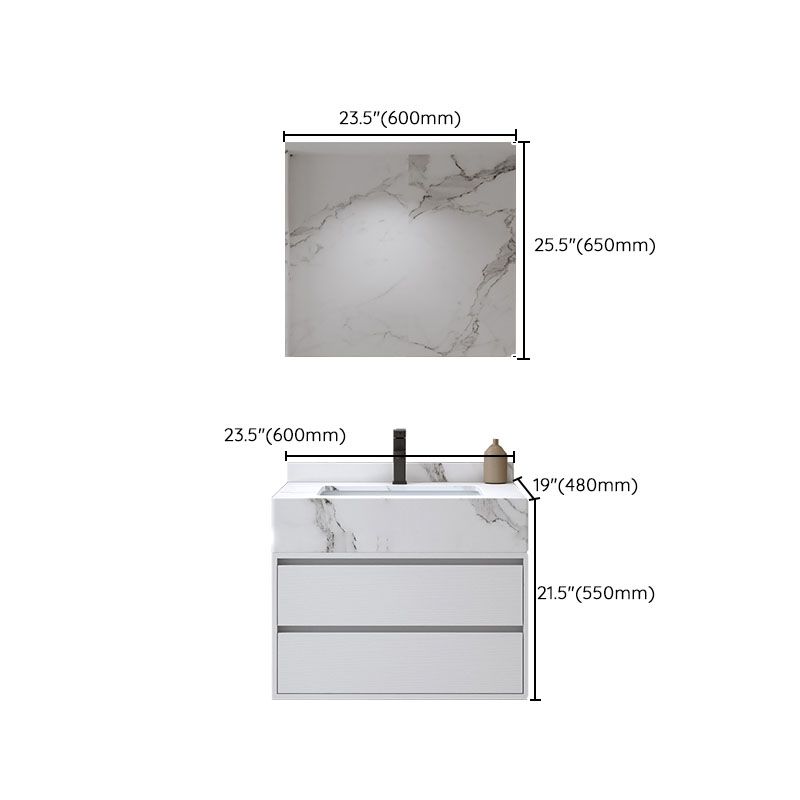 Wall Mount Bathroom Vanity Set Wood Modern Sink Vanity with Mirror Clearhalo 'Bathroom Remodel & Bathroom Fixtures' 'Bathroom Vanities' 'bathroom_vanities' 'Home Improvement' 'home_improvement' 'home_improvement_bathroom_vanities' 1200x1200_9d028c3e-6045-4fdd-9f49-065a74f62f86