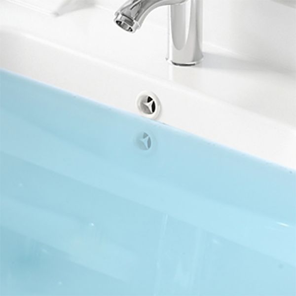 Freestanding Bathroom Vanity Modern White Ceramic Top Single Vanity Set Clearhalo 'Bathroom Remodel & Bathroom Fixtures' 'Bathroom Vanities' 'bathroom_vanities' 'Home Improvement' 'home_improvement' 'home_improvement_bathroom_vanities' 1200x1200_9d170e0d-832b-4b00-8d5d-e18ec8a6bdc7