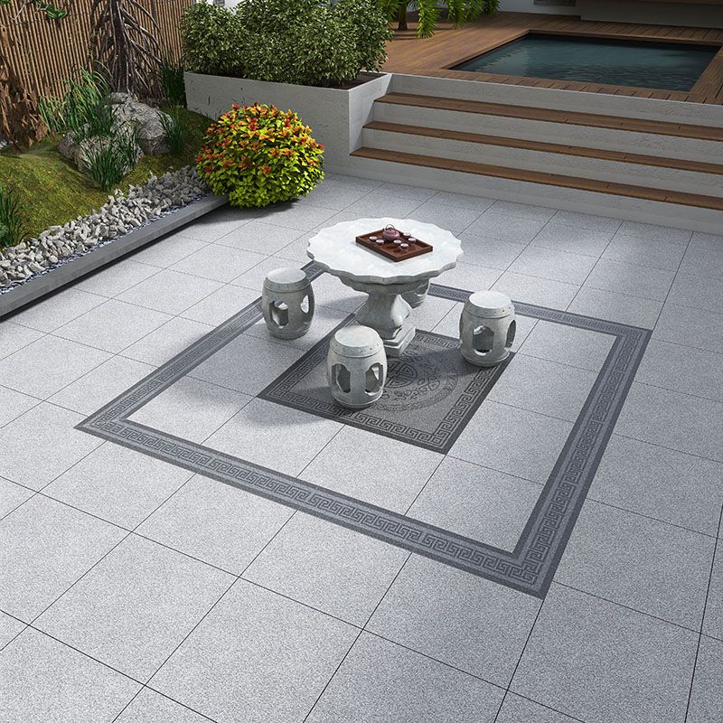 Porcelain Singular Tile Patterned Square Floor and Wall Tile with Non-Skid Clearhalo 'Floor Tiles & Wall Tiles' 'floor_tiles_wall_tiles' 'Flooring 'Home Improvement' 'home_improvement' 'home_improvement_floor_tiles_wall_tiles' Walls and Ceiling' 1200x1200_9d1e587f-d1a1-448c-868f-18c2e90348f6