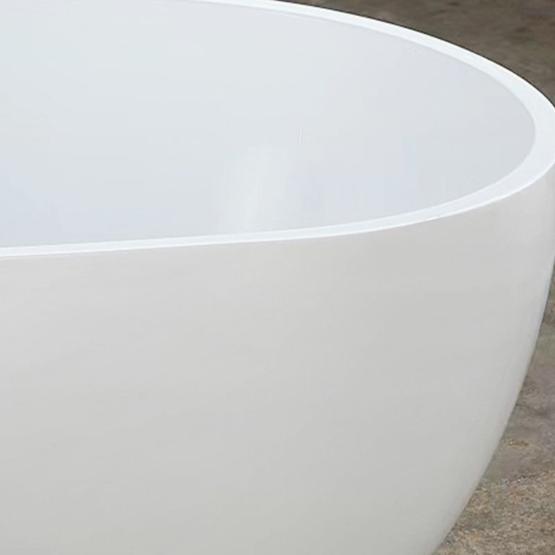 Stand Alone Acrylic Bath Tub White Oval Modern Bathroom Bathtub Clearhalo 'Bathroom Remodel & Bathroom Fixtures' 'Bathtubs' 'Home Improvement' 'home_improvement' 'home_improvement_bathtubs' 'Showers & Bathtubs' 1200x1200_9d245b7b-4133-4bbd-8d5f-c8a3b5869423