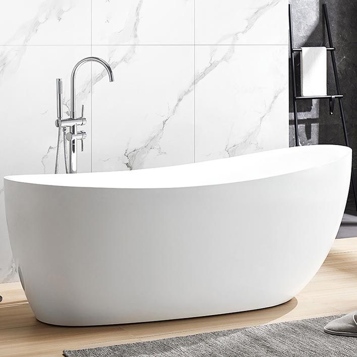 Modern Acrylic Bath Tub Freestanding Matte Finish Bathtub for Home Clearhalo 'Bathroom Remodel & Bathroom Fixtures' 'Bathtubs' 'Home Improvement' 'home_improvement' 'home_improvement_bathtubs' 'Showers & Bathtubs' 1200x1200_9d729bf5-a9a2-41ff-ac99-c1b564129b8b