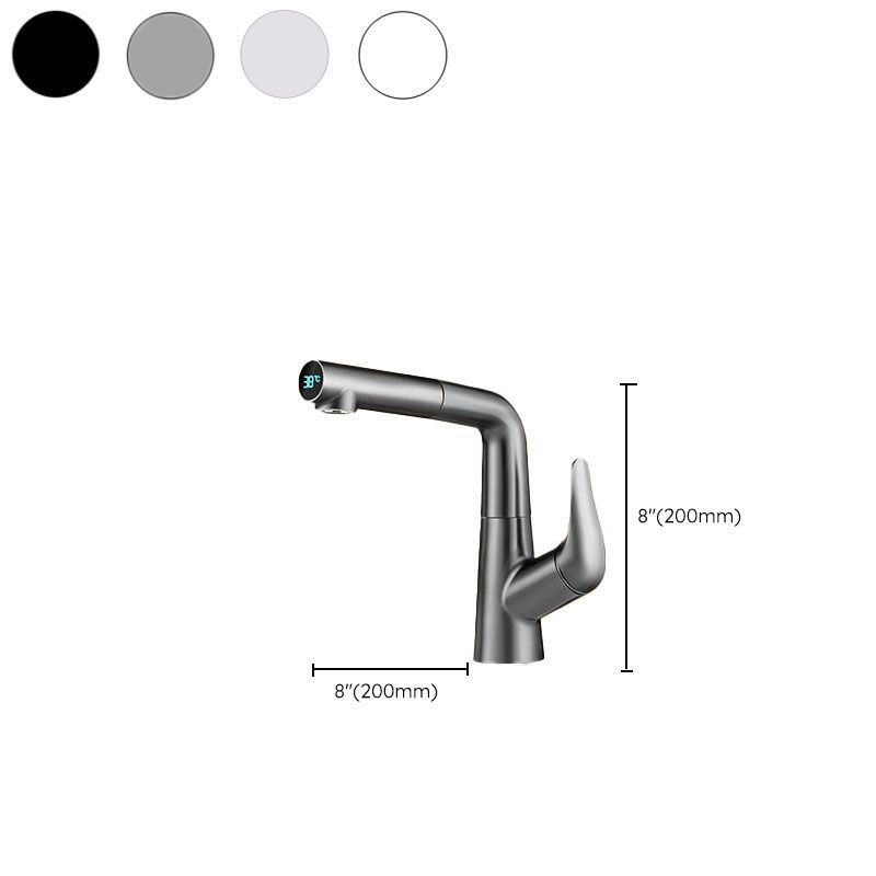 Modern Sink Faucet Solid Color Vessel Sink Faucet for Bathroom Clearhalo 'Bathroom Remodel & Bathroom Fixtures' 'Bathroom Sink Faucets' 'Bathroom Sinks & Faucet Components' 'bathroom_sink_faucets' 'Home Improvement' 'home_improvement' 'home_improvement_bathroom_sink_faucets' 1200x1200_9d8c3fc4-a32e-4890-a7fc-ddd9cb51c208