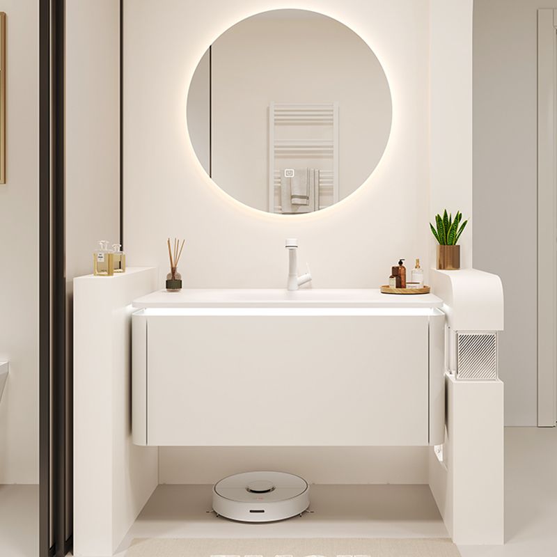 Stone Modern Mirror Included Bathroom Sink Vanity in White with Doors Drawers Clearhalo 'Bathroom Remodel & Bathroom Fixtures' 'Bathroom Vanities' 'bathroom_vanities' 'Home Improvement' 'home_improvement' 'home_improvement_bathroom_vanities' 1200x1200_9d9330ec-1010-46ed-aedc-4ad02a2baae6