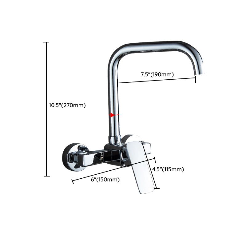 Centerset Bathroom Sink Faucet Single-handle Swivel Spout Centerset Faucet Clearhalo 'Bathroom Remodel & Bathroom Fixtures' 'Bathroom Sink Faucets' 'Bathroom Sinks & Faucet Components' 'bathroom_sink_faucets' 'Home Improvement' 'home_improvement' 'home_improvement_bathroom_sink_faucets' 1200x1200_9df55028-fdbe-4b77-b430-3891334ea895