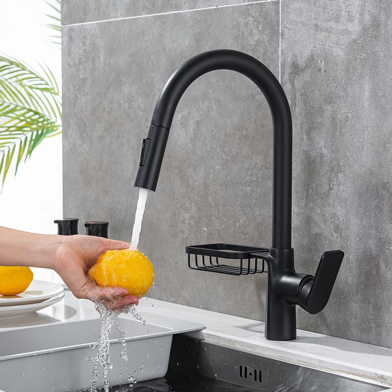 Modern Pot Filler Brass Pulldown Sprayer with Accessories Swivel Spout Kitchen Faucet Clearhalo 'Home Improvement' 'home_improvement' 'home_improvement_kitchen_faucets' 'Kitchen Faucets' 'Kitchen Remodel & Kitchen Fixtures' 'Kitchen Sinks & Faucet Components' 'kitchen_faucets' 1200x1200_9e5e3402-bdbd-43d6-90a5-ba293a9abc01