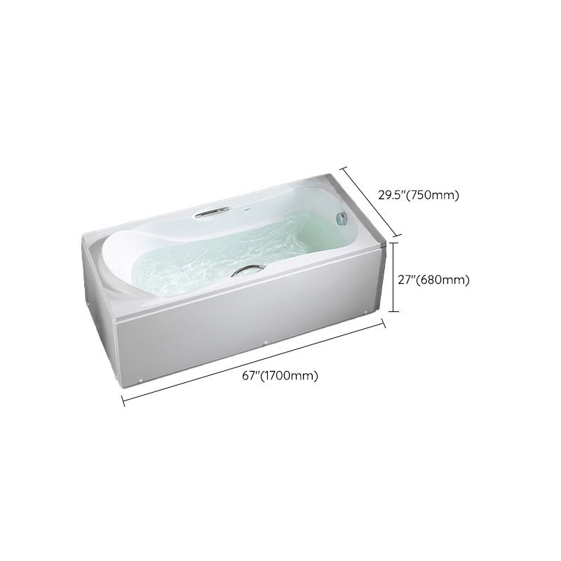 Modern Corner White Bathtub Acrylic Rectangle Back to Wall with Drain Bath Tub Clearhalo 'Bathroom Remodel & Bathroom Fixtures' 'Bathtubs' 'Home Improvement' 'home_improvement' 'home_improvement_bathtubs' 'Showers & Bathtubs' 1200x1200_9e79d341-22d4-42f7-ba9f-fcc1fe208ec2