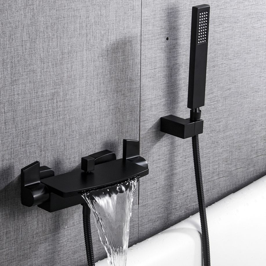 Tub Spout Bathroom Waterfall Wall Mounted Storage Shelf Bathroom Faucet Clearhalo 'Bathroom Remodel & Bathroom Fixtures' 'Bathtub Faucets' 'bathtub_faucets' 'Home Improvement' 'home_improvement' 'home_improvement_bathtub_faucets' 1200x1200_9e98549f-bc47-41e0-9830-8c76aea80432