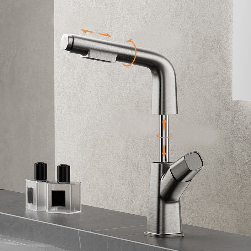 Single Handle Bathroom Faucet Modern Style Widespread Sink Faucet with Brass Material Clearhalo 'Bathroom Remodel & Bathroom Fixtures' 'Bathroom Sink Faucets' 'Bathroom Sinks & Faucet Components' 'bathroom_sink_faucets' 'Home Improvement' 'home_improvement' 'home_improvement_bathroom_sink_faucets' 1200x1200_9e9eb91f-90e9-4d41-bd70-44841eda960e
