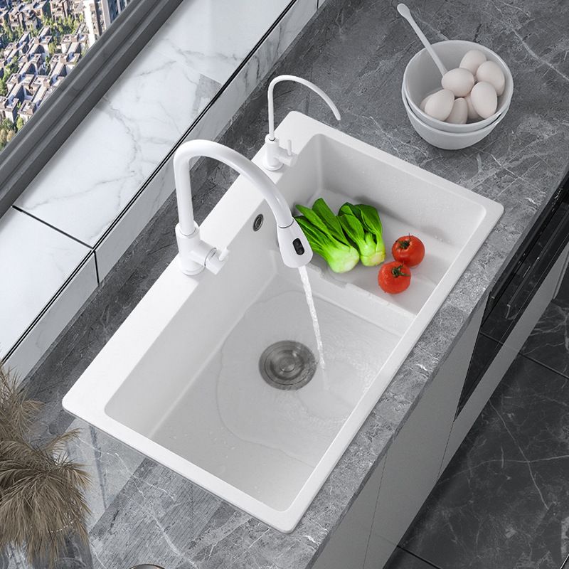 Modern Style Kitchen Sink Quartz Kitchen Sink with Basket Strainer Clearhalo 'Home Improvement' 'home_improvement' 'home_improvement_kitchen_sinks' 'Kitchen Remodel & Kitchen Fixtures' 'Kitchen Sinks & Faucet Components' 'Kitchen Sinks' 'kitchen_sinks' 1200x1200_9eeb25cb-59ed-4a0b-856e-12c4890aa284