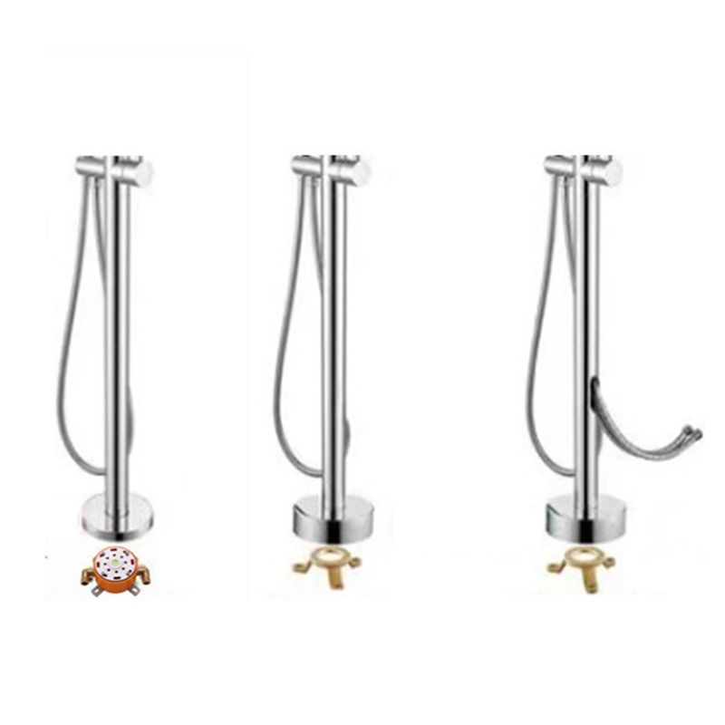 Floor Mounted Metal Freestanding Tub Filler Rotatable Freestanding Bathtub Faucet Clearhalo 'Bathroom Remodel & Bathroom Fixtures' 'Bathtub Faucets' 'bathtub_faucets' 'Home Improvement' 'home_improvement' 'home_improvement_bathtub_faucets' 1200x1200_9efb67d8-b7a3-41ef-9267-159230c89162