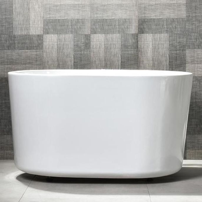 Antique Finish Oval Stand Bathtub Soaking Modern Style Bath Tub Clearhalo 'Bathroom Remodel & Bathroom Fixtures' 'Bathtubs' 'Home Improvement' 'home_improvement' 'home_improvement_bathtubs' 'Showers & Bathtubs' 1200x1200_9f1f19a2-45a3-4575-a6d8-d9828578b51a