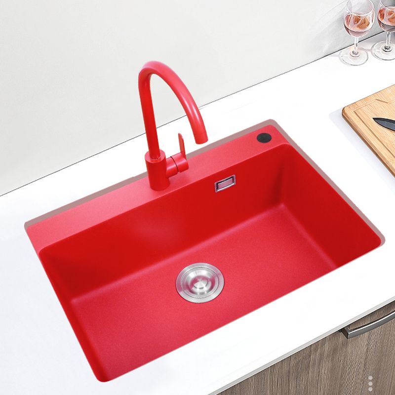 Quartz Kitchen Sink 1-Bowl Kitchen Sink with Rectangular Shape Clearhalo 'Home Improvement' 'home_improvement' 'home_improvement_kitchen_sinks' 'Kitchen Remodel & Kitchen Fixtures' 'Kitchen Sinks & Faucet Components' 'Kitchen Sinks' 'kitchen_sinks' 1200x1200_9f85aa1f-0f65-44e1-9681-f03c22366237