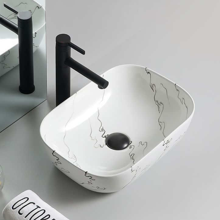 Modern Porcelain Trough Sink Oval-shape Trough Bathroom Sink Clearhalo 'Bathroom Remodel & Bathroom Fixtures' 'Bathroom Sinks & Faucet Components' 'Bathroom Sinks' 'bathroom_sink' 'Home Improvement' 'home_improvement' 'home_improvement_bathroom_sink' 1200x1200_9f9b5984-7551-443f-b2c7-03daa05f403f