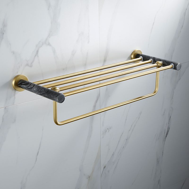 Contemporary Golden Bath Hardware Set Brass& Marble Bathroom Accessory Kit Clearhalo 'Bathroom Hardware Sets' 'Bathroom Hardware' 'Bathroom Remodel & Bathroom Fixtures' 'bathroom_hardware_sets' 'Home Improvement' 'home_improvement' 'home_improvement_bathroom_hardware_sets' 1200x1200_9fccc245-0e36-402a-8b90-11fa081320b3