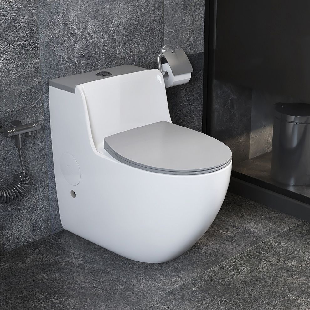 Modern Elongated Toilet Bowl Siphon Jet Flush Toilet with Seat Clearhalo 'Bathroom Remodel & Bathroom Fixtures' 'Home Improvement' 'home_improvement' 'home_improvement_toilets' 'Toilets & Bidets' 'Toilets' 1200x1200_9fe18988-af10-4106-a469-56644cfbbcc2