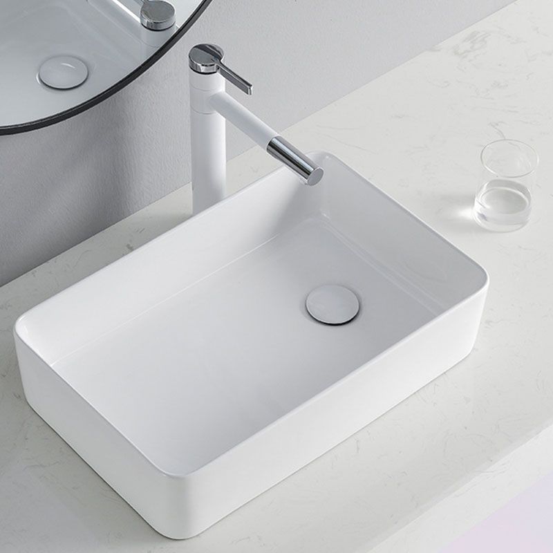 Rectangular Bathroom Sink Porcelain Trough Bathroom Sink(Not Included Faucets) Clearhalo 'Bathroom Remodel & Bathroom Fixtures' 'Bathroom Sinks & Faucet Components' 'Bathroom Sinks' 'bathroom_sink' 'Home Improvement' 'home_improvement' 'home_improvement_bathroom_sink' 1200x1200_a040c782-b759-4952-bd6e-29147f87eb1a